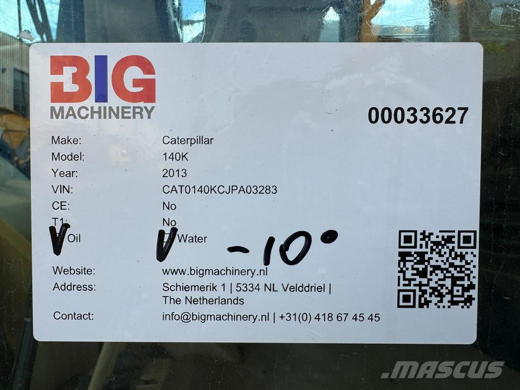 CAT 140K Równiarki
