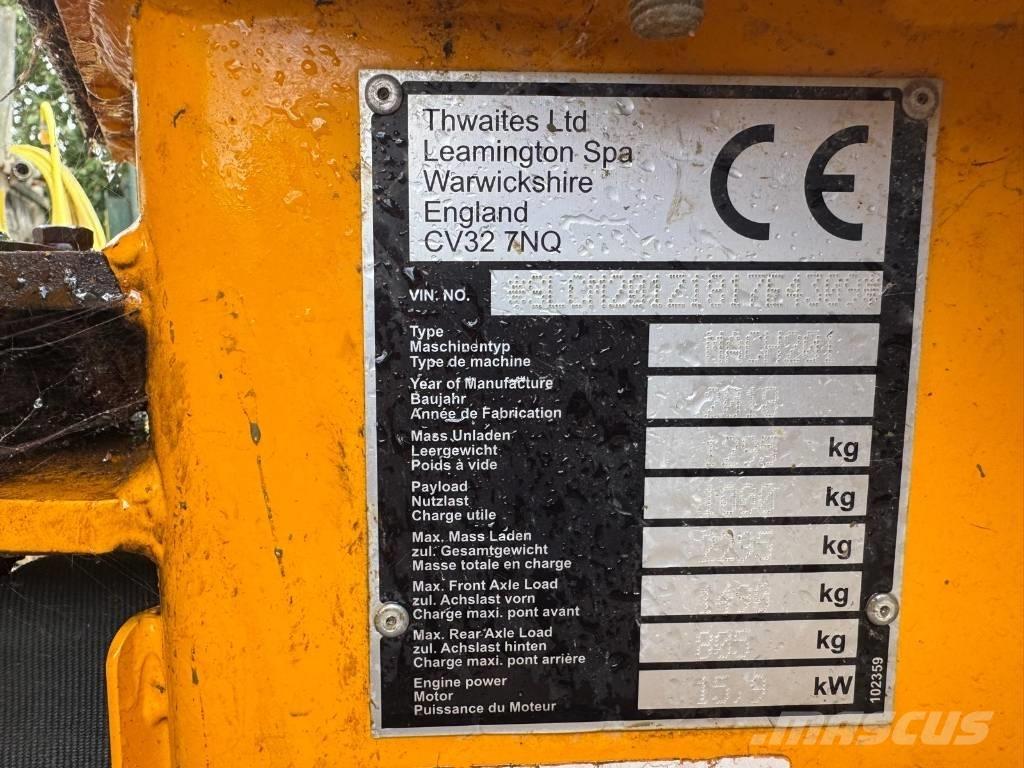 Thwaites 1 ton Wozidła kolebkowe