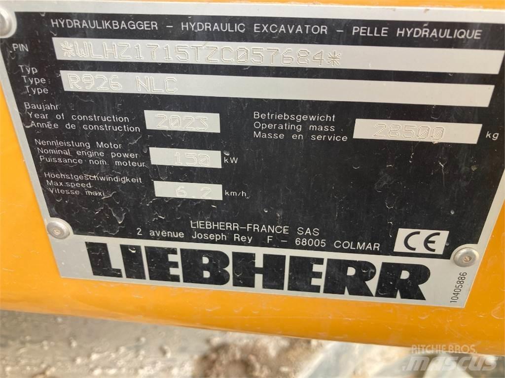 Liebherr R926 Koparki gąsienicowe