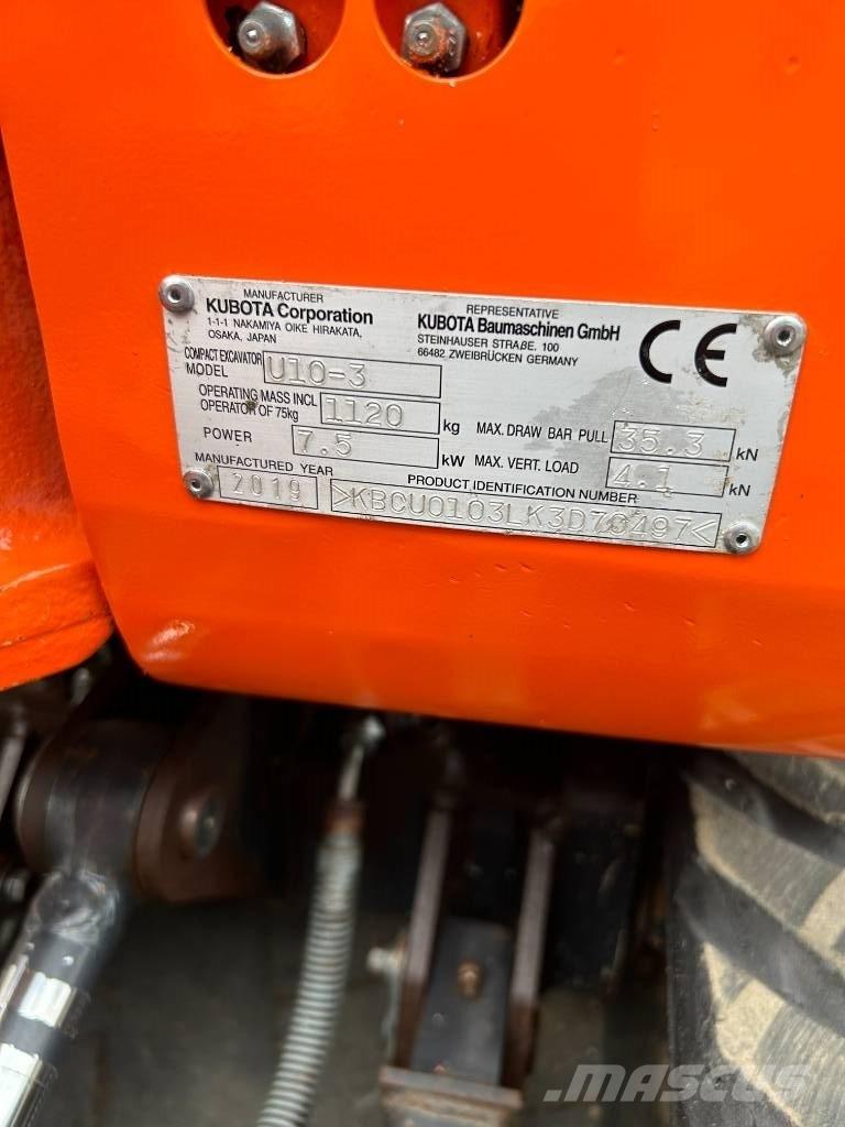 Kubota U 10-3 Minikoparki