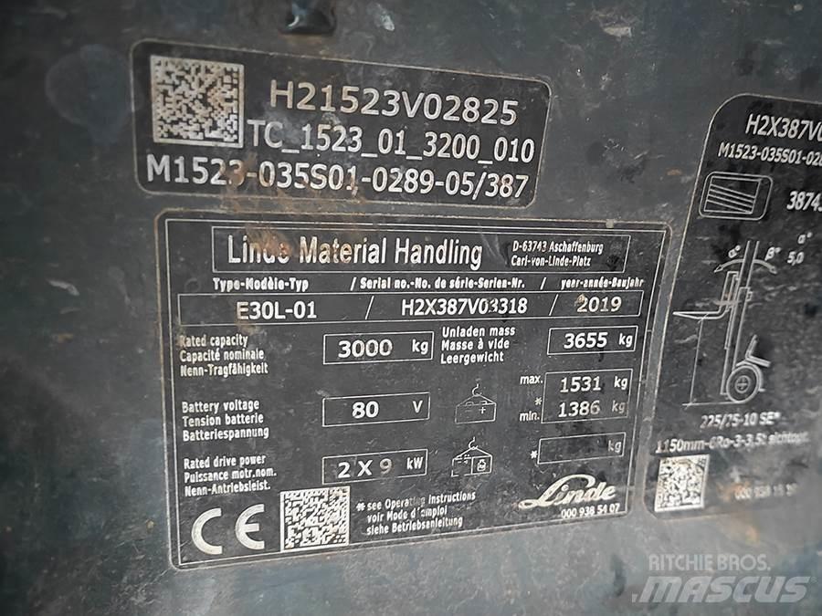 Linde E30L-01 Wózki elektryczne