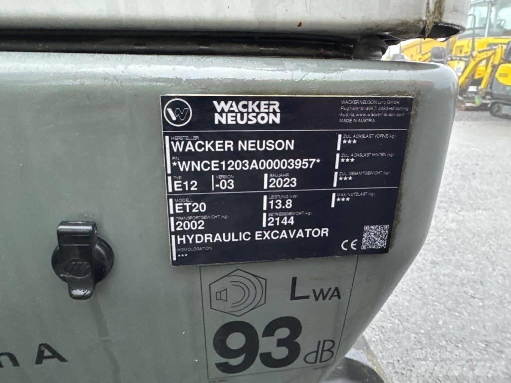 Wacker Neuson ET20 Koparki gąsienicowe