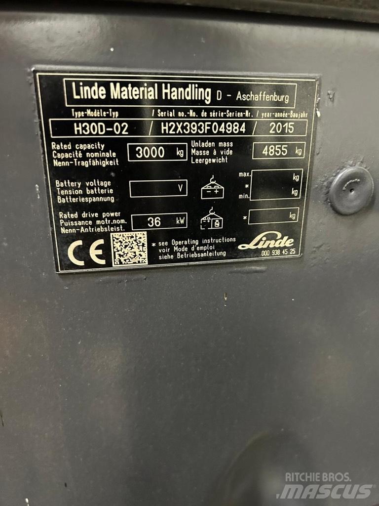 Linde H30D-02 EVO Wózki Diesla