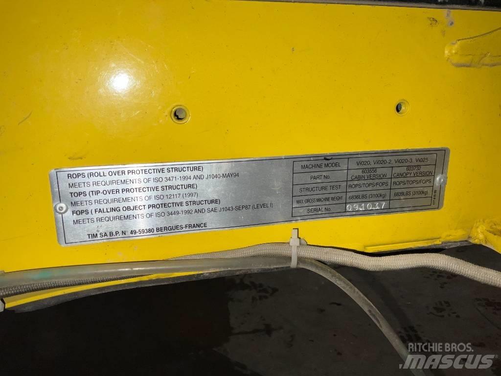 Yanmar Vio 20 / vio 25 Kabiny i wnętrze