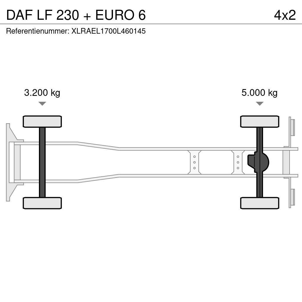 DAF LF 230 + EURO 6 Samochody ciężarowe ze skrzynią zamkniętą