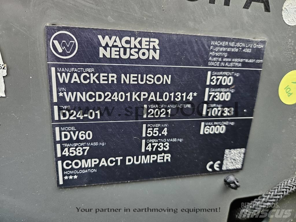 Wacker Neuson DV 60 Wozidła kolebkowe