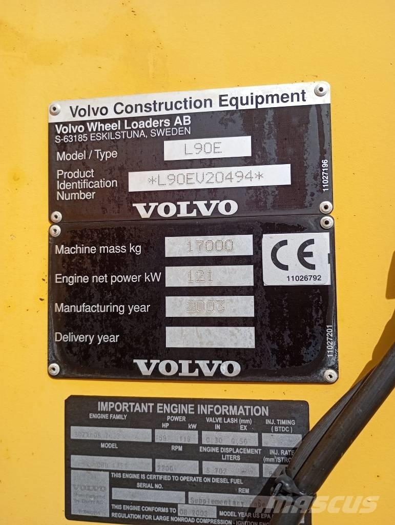 Volvo Radlader L90E Ładowarki kołowe