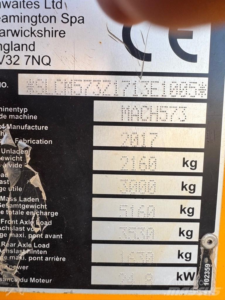 Thwaites 3 tonne Wozidła kolebkowe