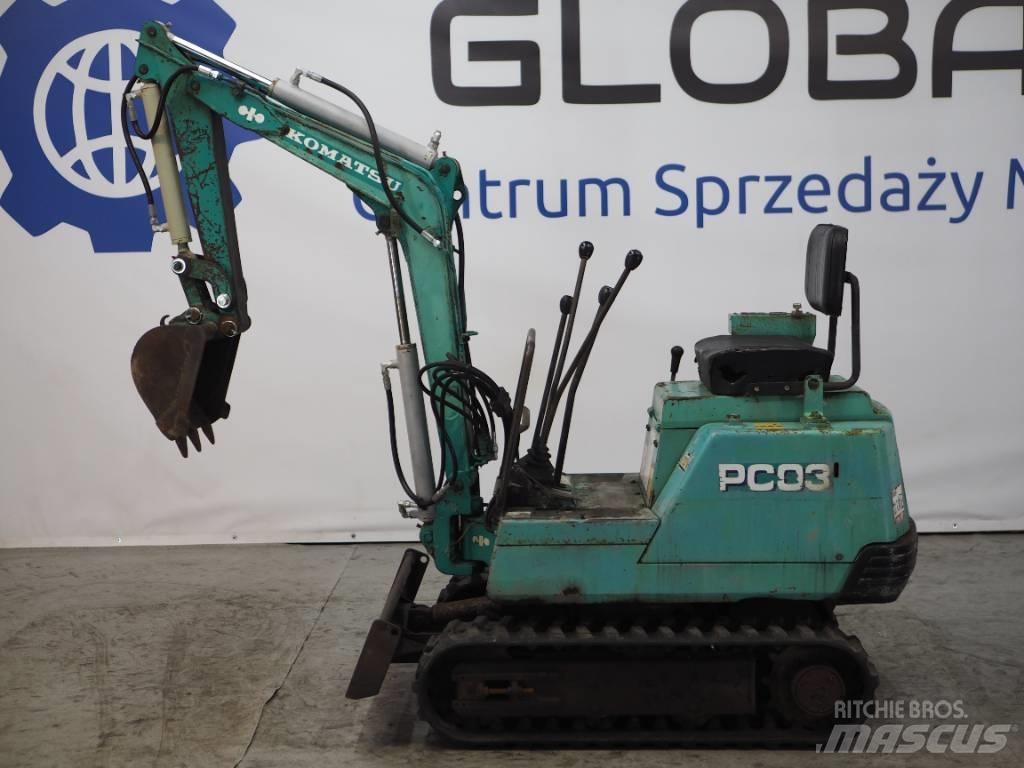 Komatsu PC03-1 Minikoparki