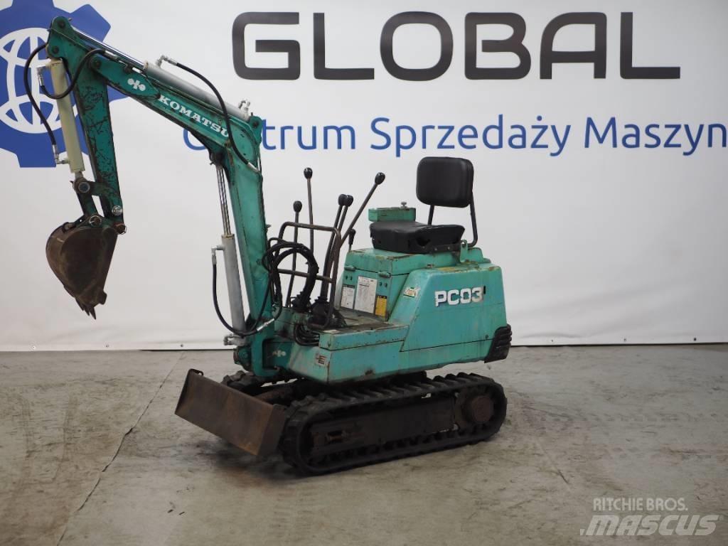 Komatsu PC03-1 Minikoparki