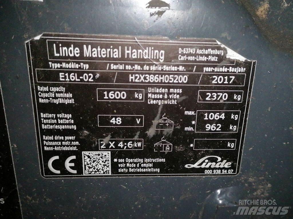Linde E16L-02 Wózki elektryczne
