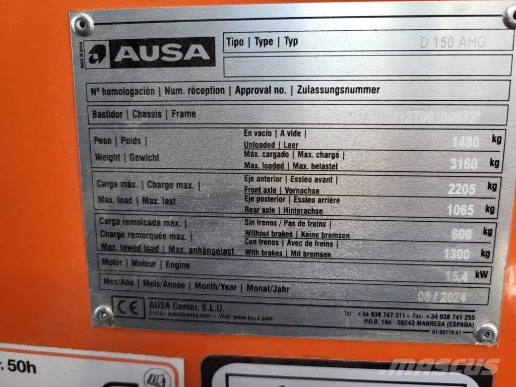 Ausa D150AHG Wozidła sztywnoramowe