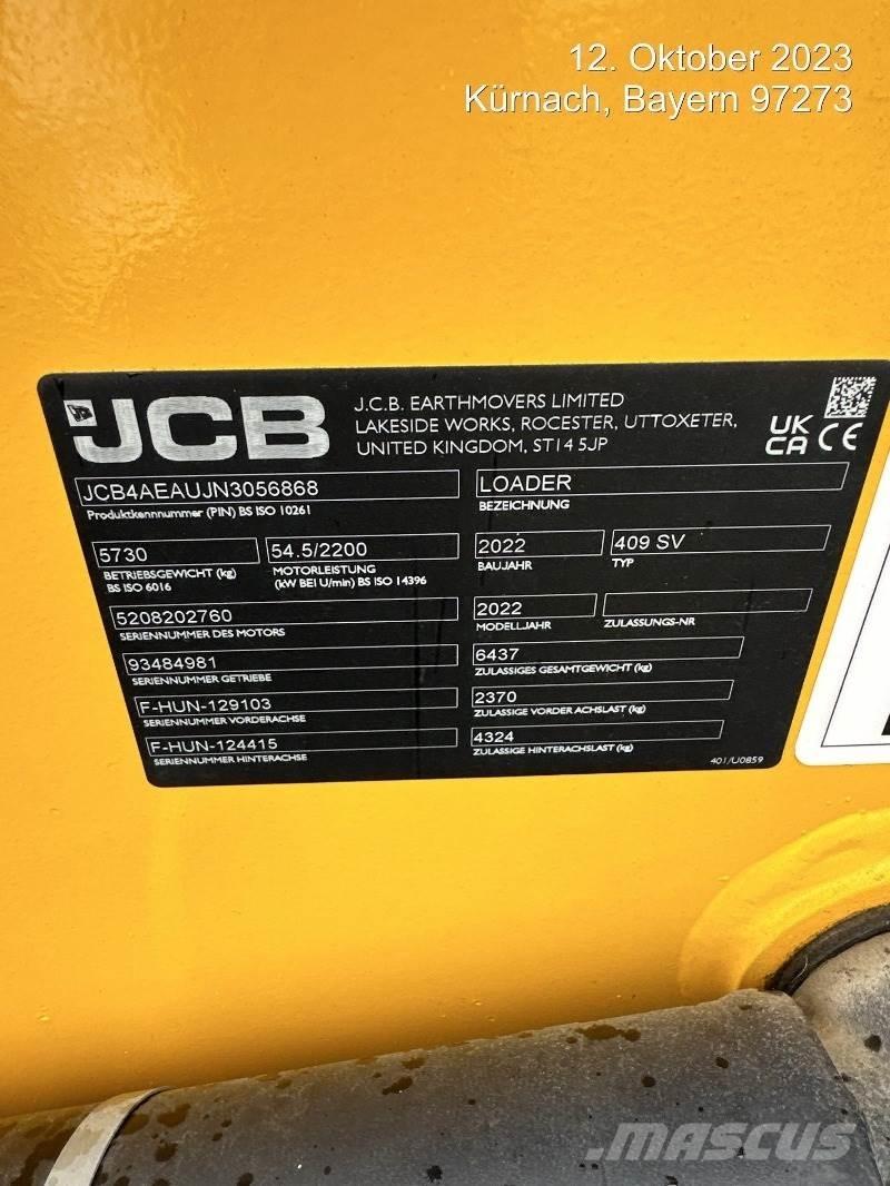 JCB 409 Ładowarki kołowe