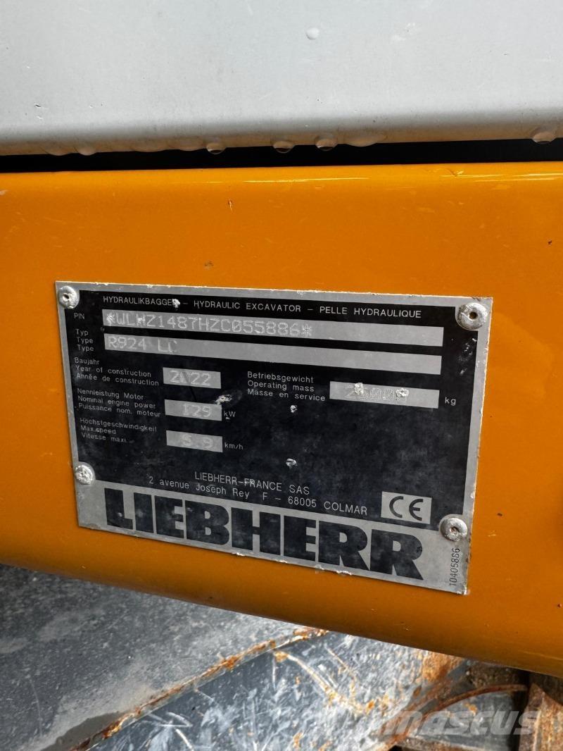 Liebherr R924 Koparki gąsienicowe