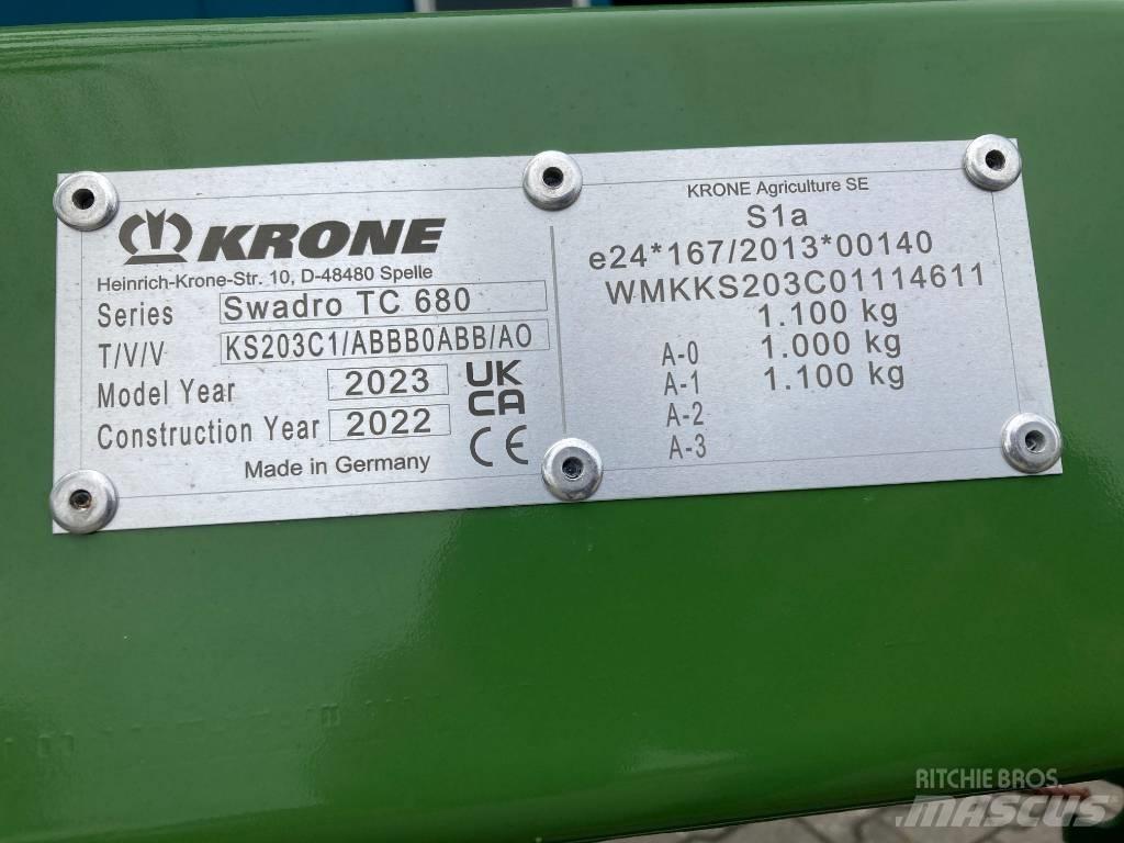 Krone Swadro TC 680 Ciągnikowe żniwiarki pokosowe