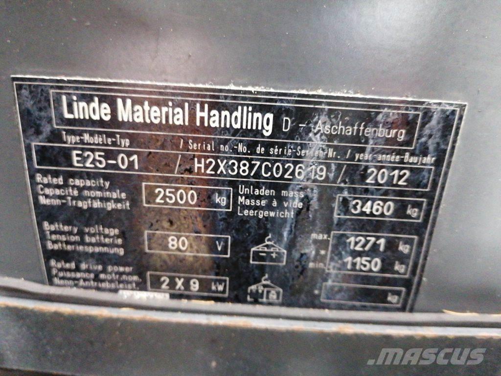 Linde E25-01 Wózki elektryczne