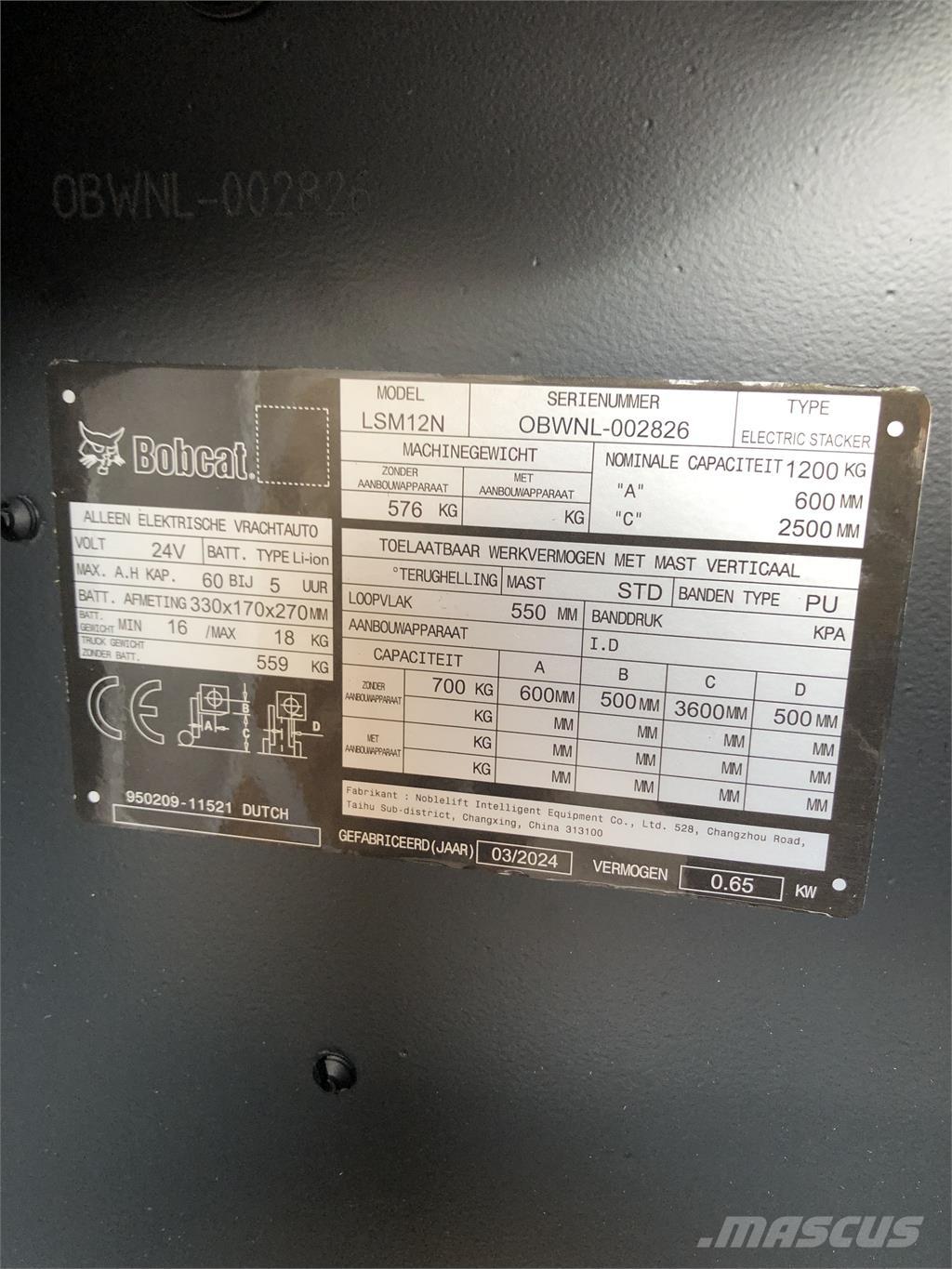 Bobcat LSM12N Samojezdne maszyny do załadunku