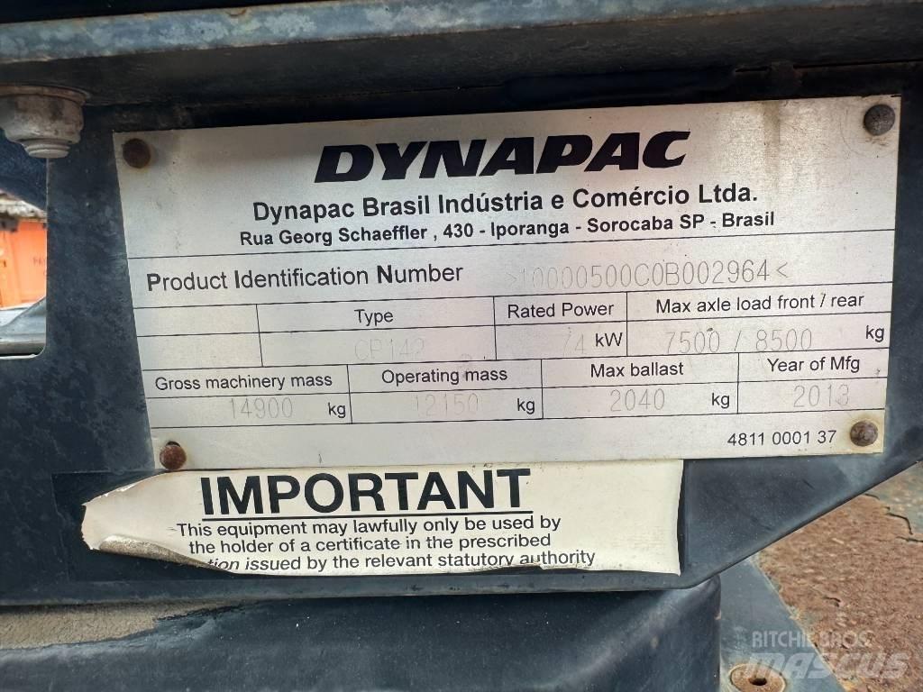 Dynapac CP 142 Walce ogumione