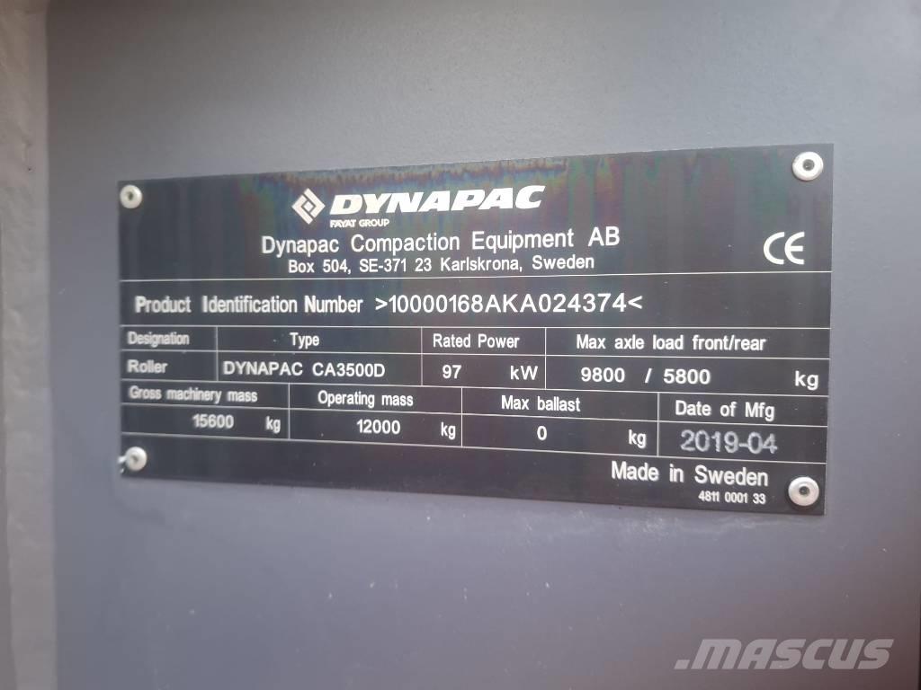 Dynapac CA 3500 D Walce jednobębnowe
