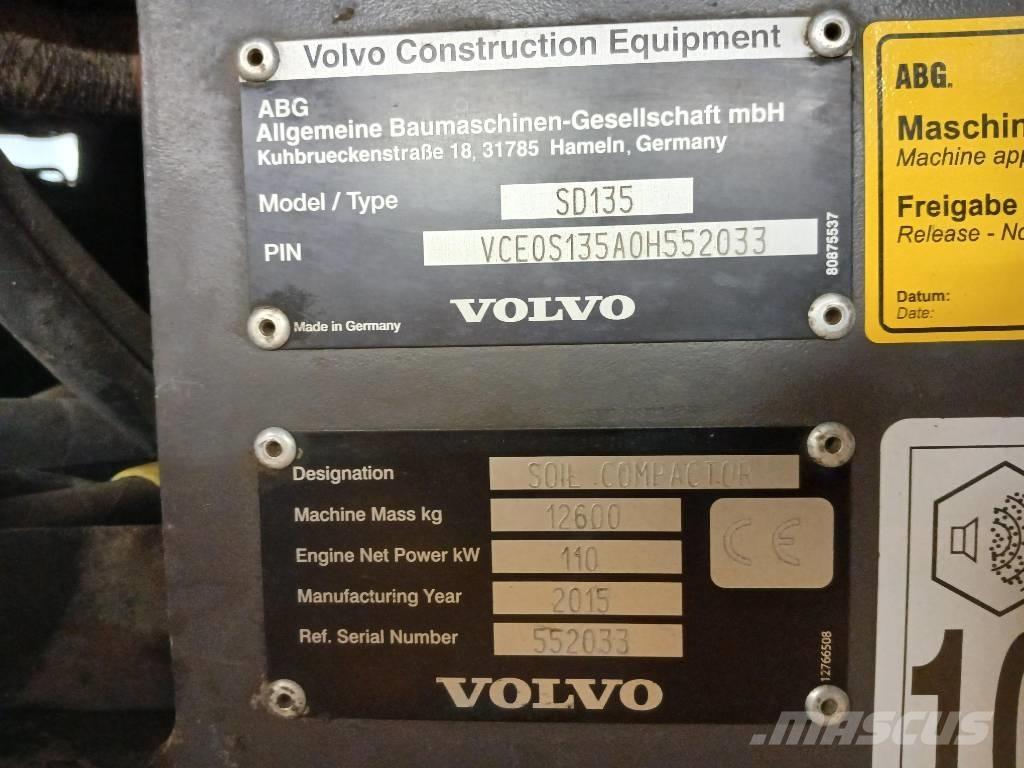 Volvo SD135, Vält Walce jednobębnowe