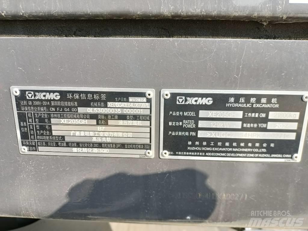 XCMG XE205GH Koparki gąsienicowe
