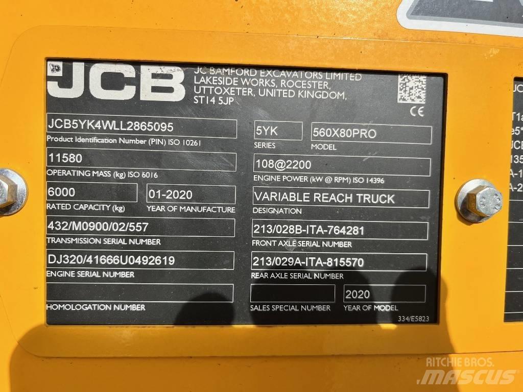 JCB 560-80 AGRI PRO Ładowarki teleskopowe