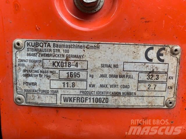 Kubota KX 018-4 Minikoparki