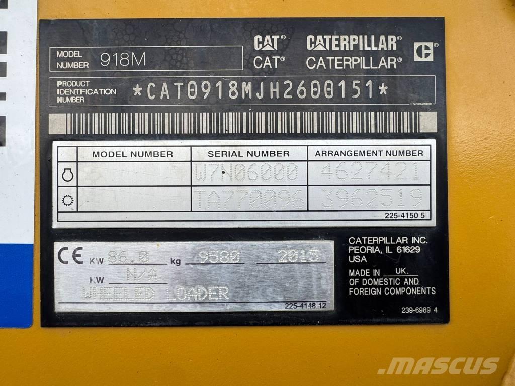 CAT 918 M Ładowarki kołowe