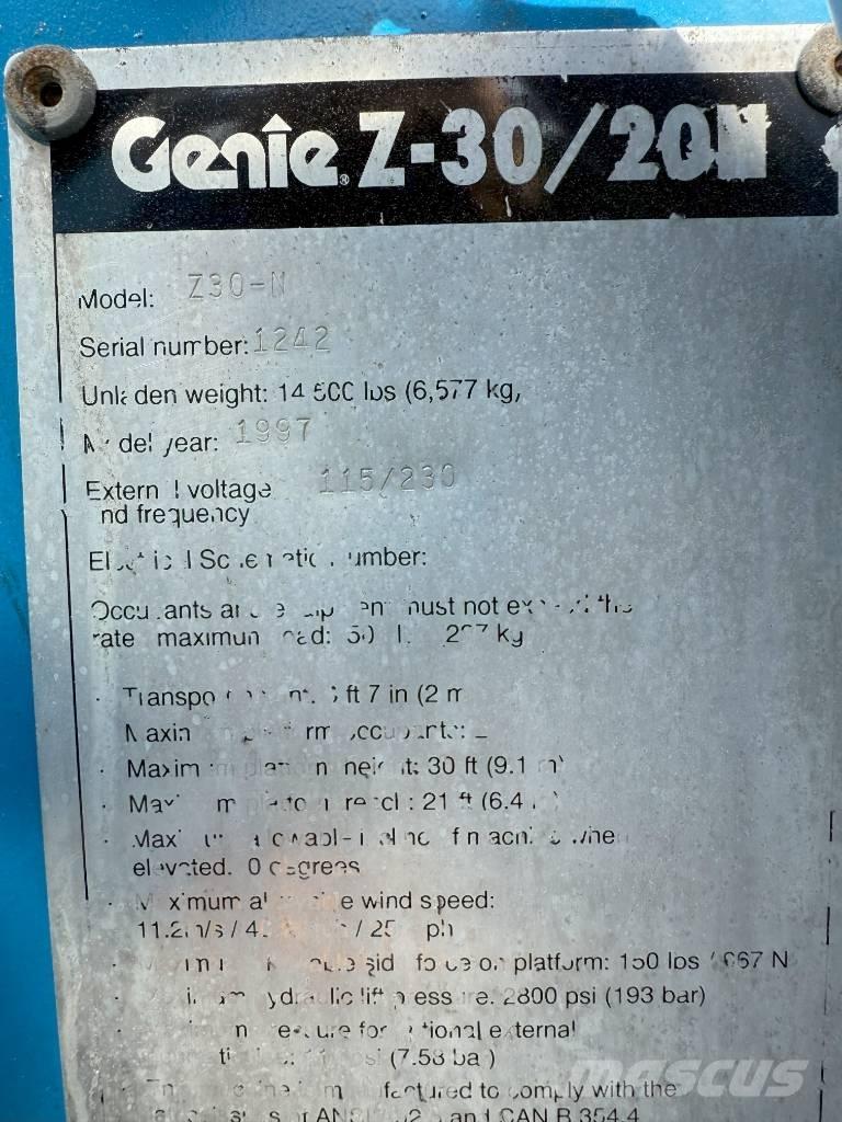 Genie Z 30/20 Podnośniki przegubowe