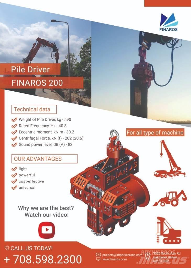  Finaros FR200 Hydrauliczne młoty do palowania