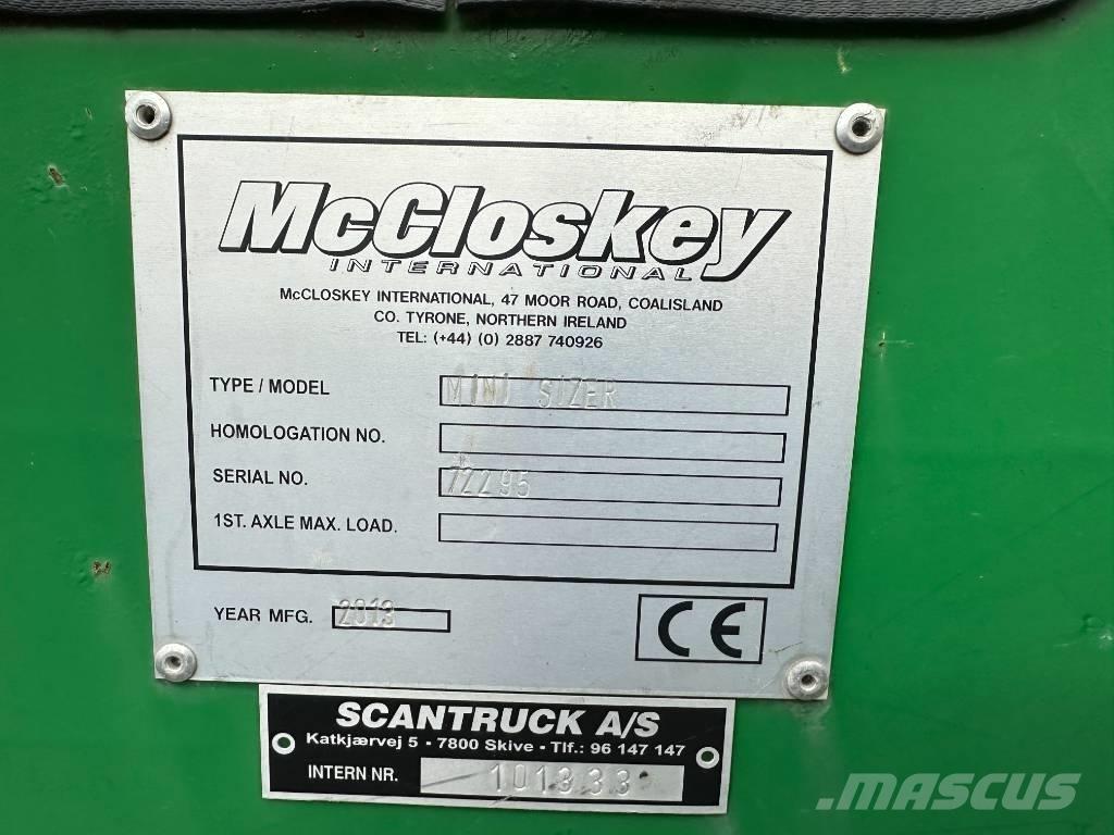 McCloskey MINI SIZER Kruszarki mobilne