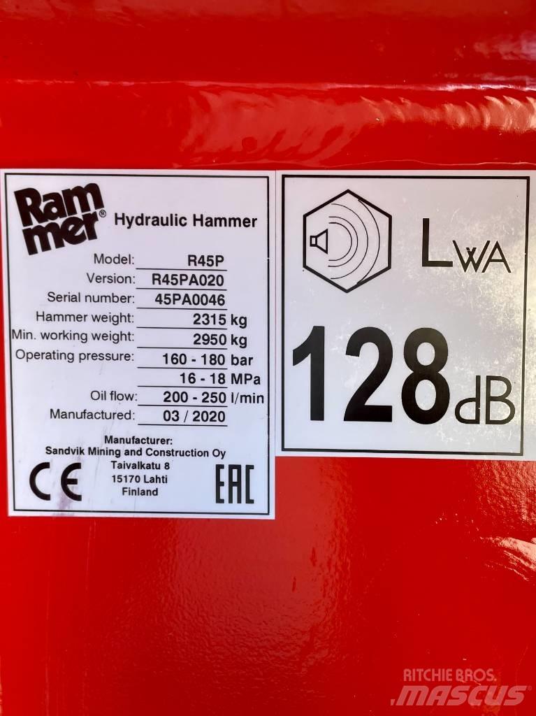 Rammer R45P Młoty hydrauliczne