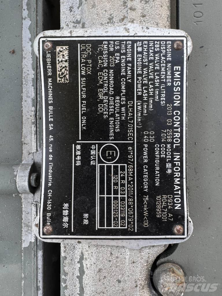 Liebherr R 924 Koparki gąsienicowe