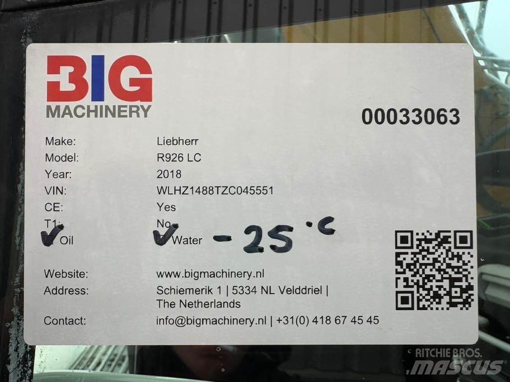 Liebherr R926 LC Koparki gąsienicowe