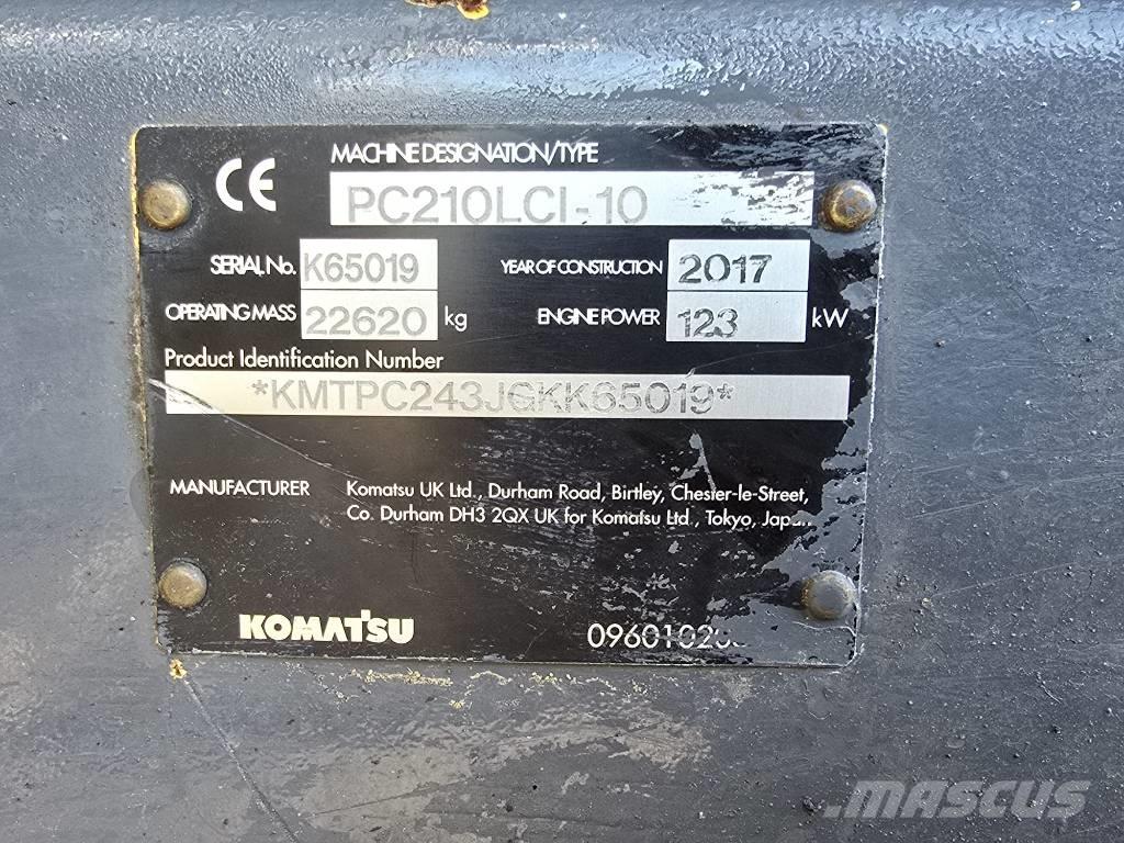 Komatsu PC210LC-10 Koparki gąsienicowe