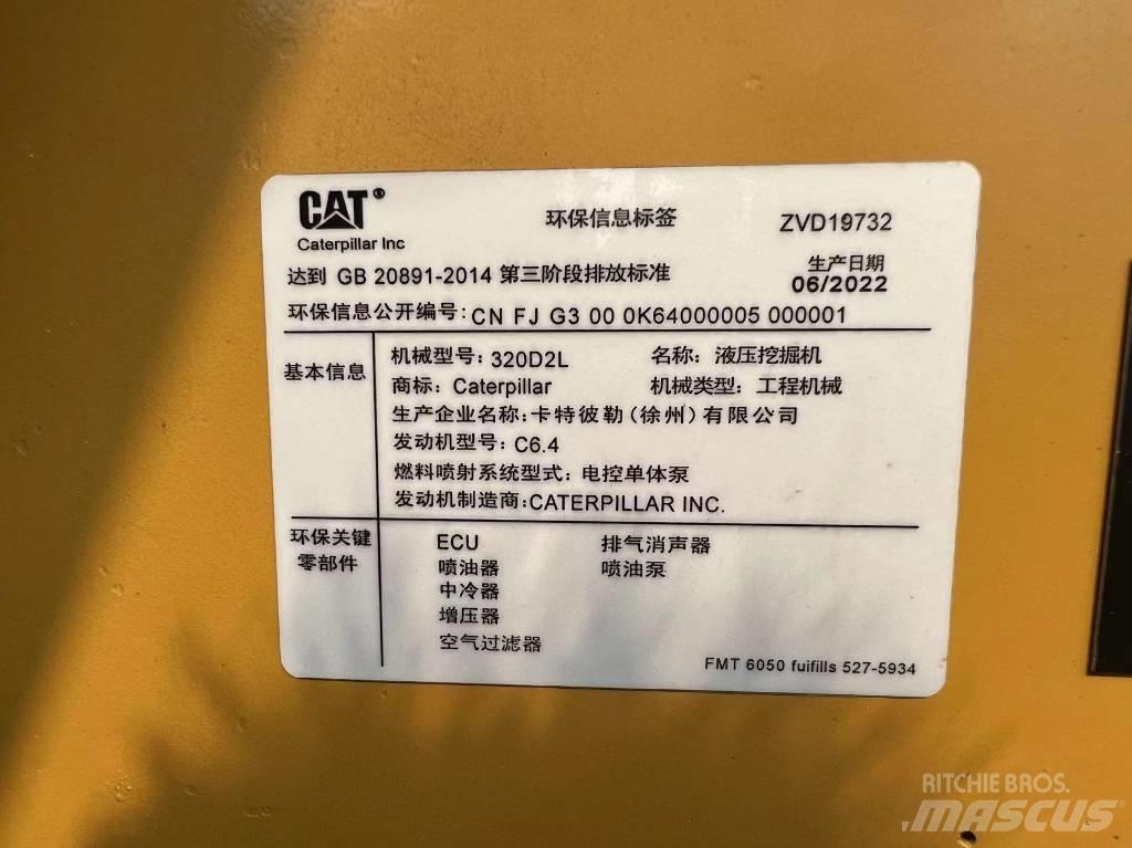 CAT 320 D Koparki gąsienicowe