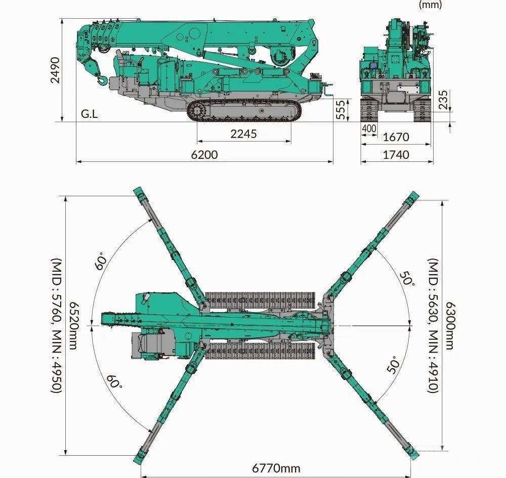 Maeda MC815CWME Żurawie gąsienicowe