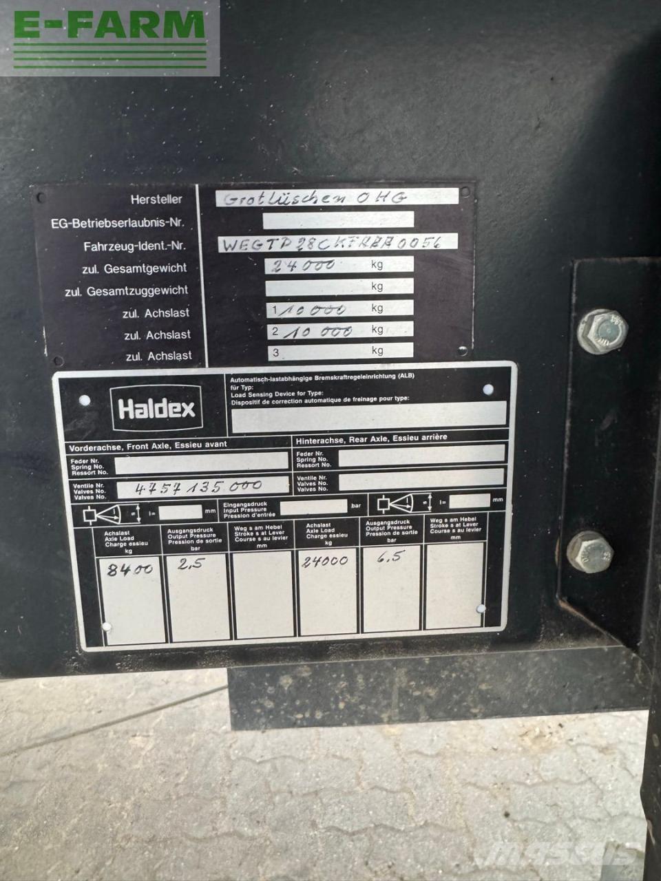  Güde Grotlüschen Przyczepy ogólnego zastosowania