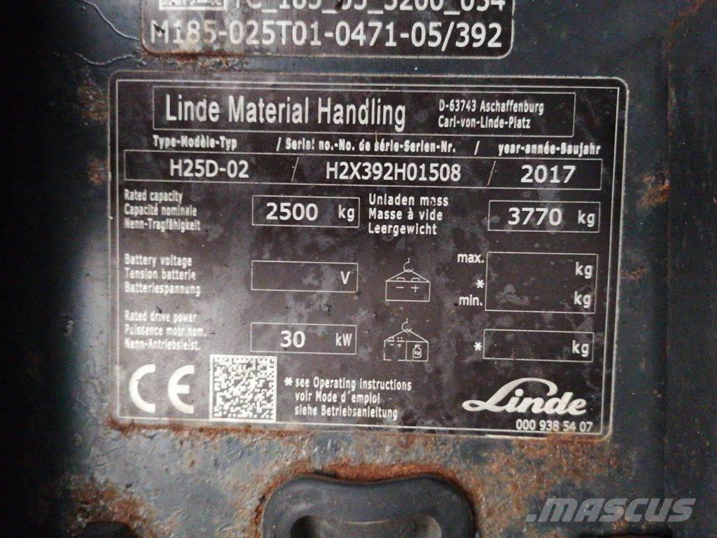 Linde H25D-02 Wózki Diesla