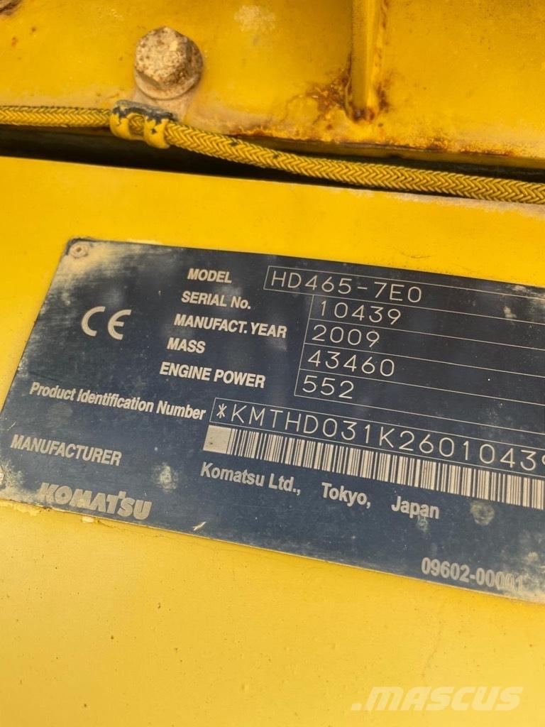 Komatsu HD 465-7 E0 Wozidła sztywnoramowe