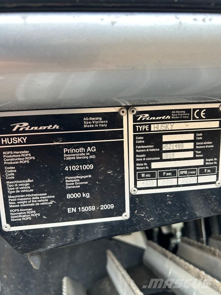 Prinoth Husky Ratraki śniegowe