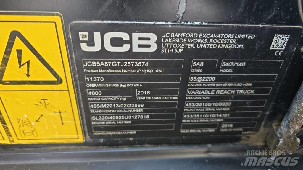 JCB 540-140 Ładowarki teleskopowe