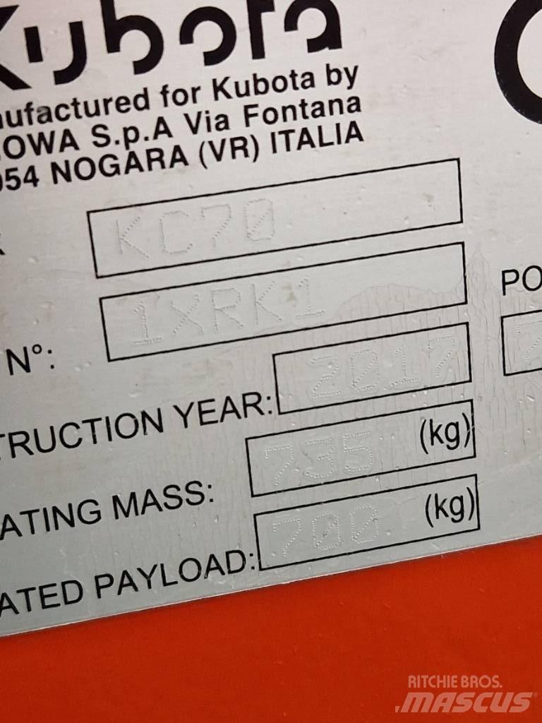 Kubota KC 70 Wozidła kolebkowe