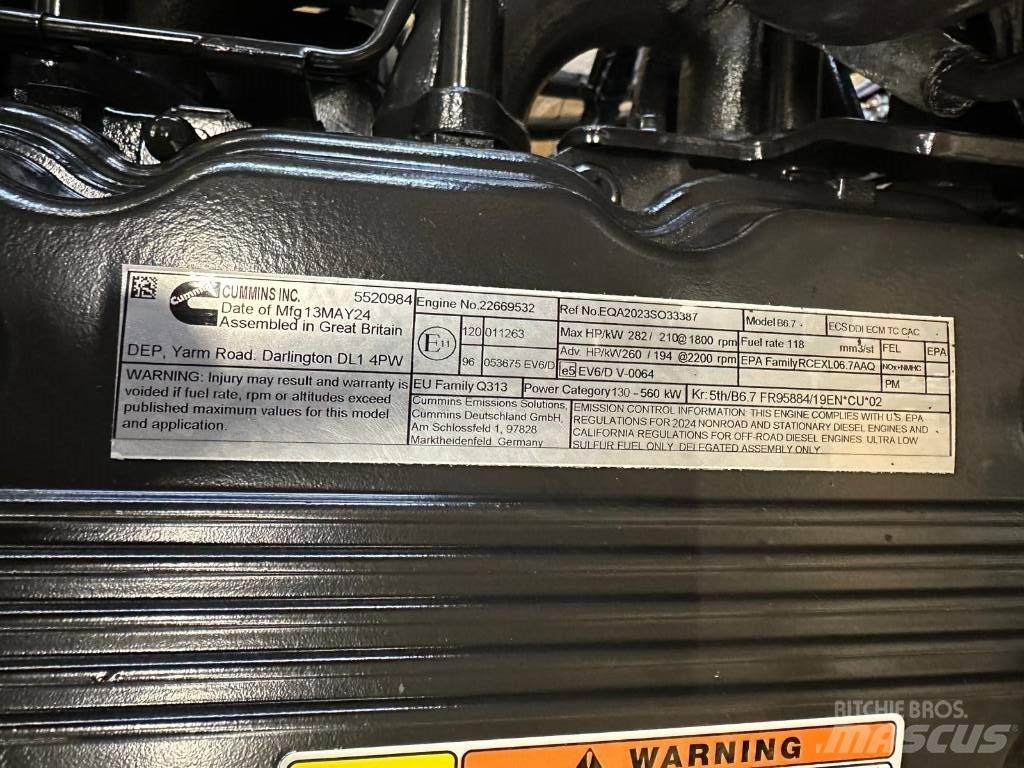 Cummins B6.7 FR95884 Maszyny rolnicze - Inne