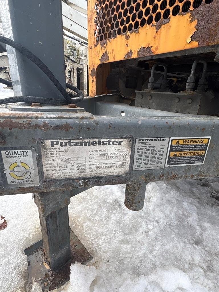 Putzmeister TK 70 Samojezdne pompy do betonu