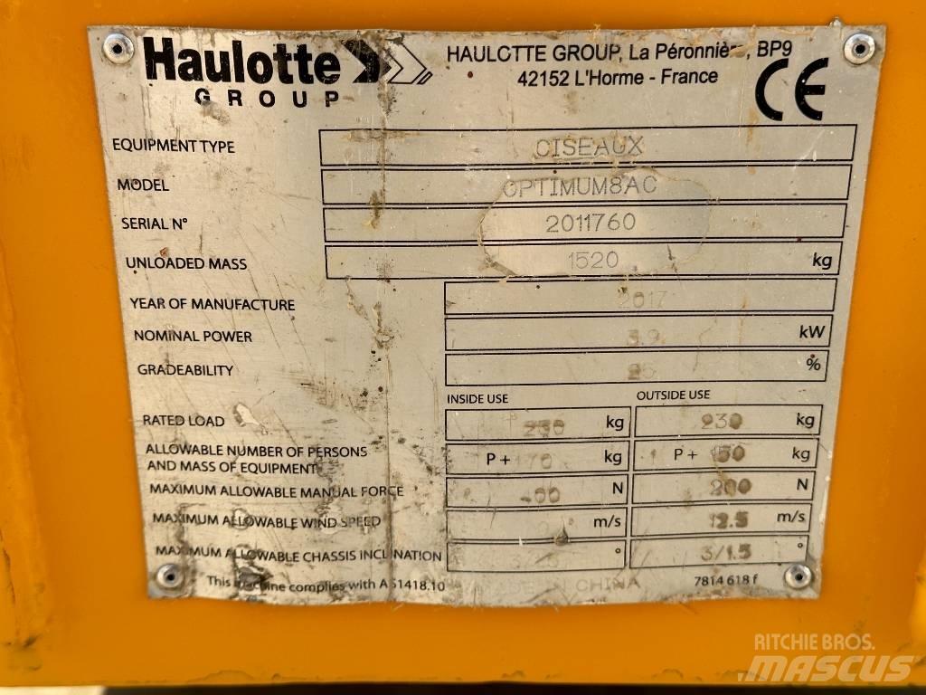 Haulotte OPTIMUM 8 Podnośniki nożycowe