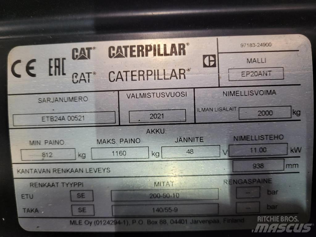 CAT EP20 ANT Wózki elektryczne