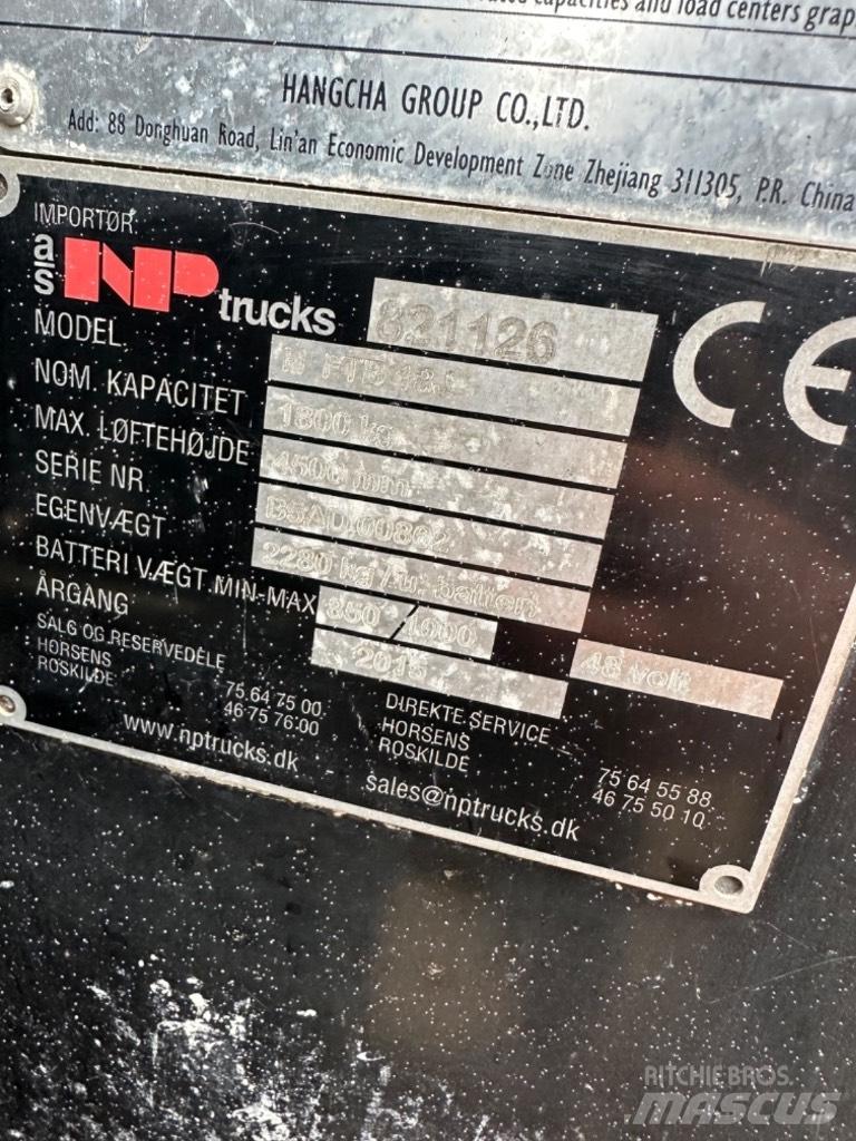 Hangcha FB18 Wózki elektryczne