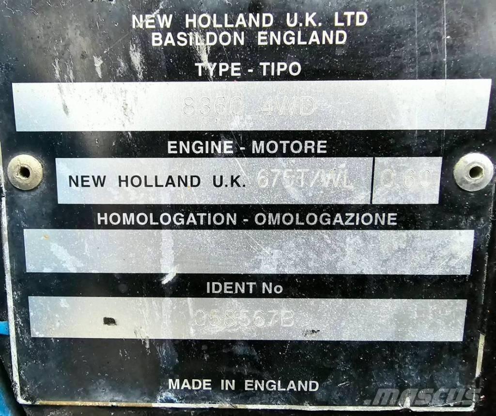 New Holland 8360 DT Ciągniki rolnicze