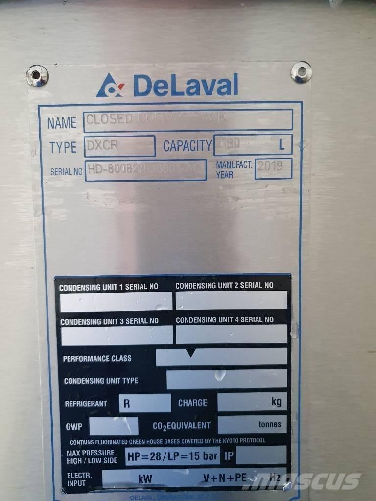 Delaval DXCR1100 Sprzęt do przechowywania mleka